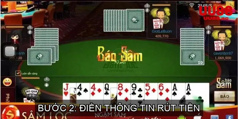 Bước 2: Điền Thông Tin Rút Tiền UU88