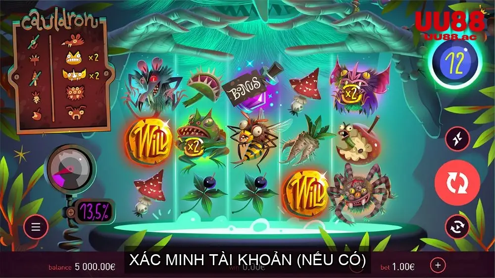 Xác minh tài khoản nổ hũ UU88
