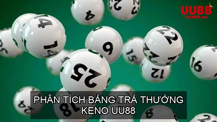 Phân Tích Bảng Trả Thưởng Keno UU88