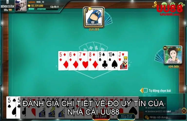Đánh Giá Chi Tiết Về Độ Uy Tín Của Game Bài Online UU88